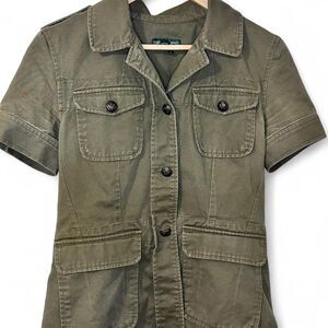 Rare Vintage Ralph Lauren Short Sleeve Jacket Ft Waterbury Buttons